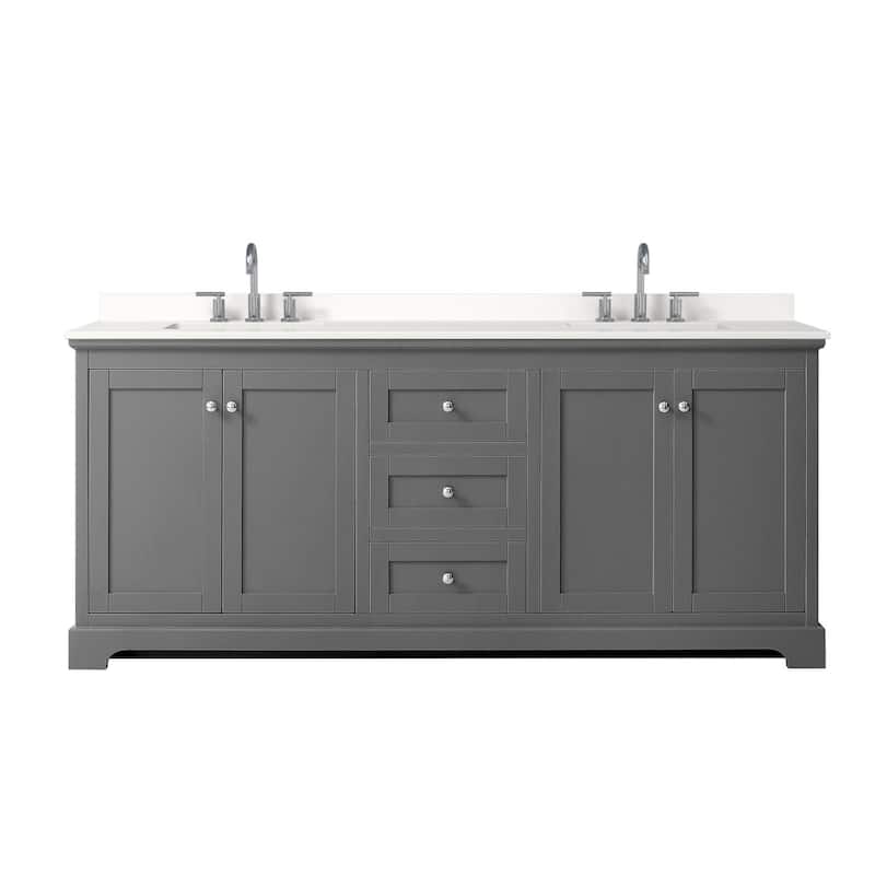 Wyndham Collection WCV232380D-QTZ-US3MXX Avery 80" Free Standing