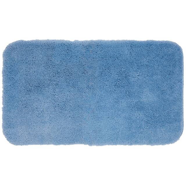 Mohawk Pure Perfection Solid Patterned Bath Rug - 1'8" x 5' - Light Blue