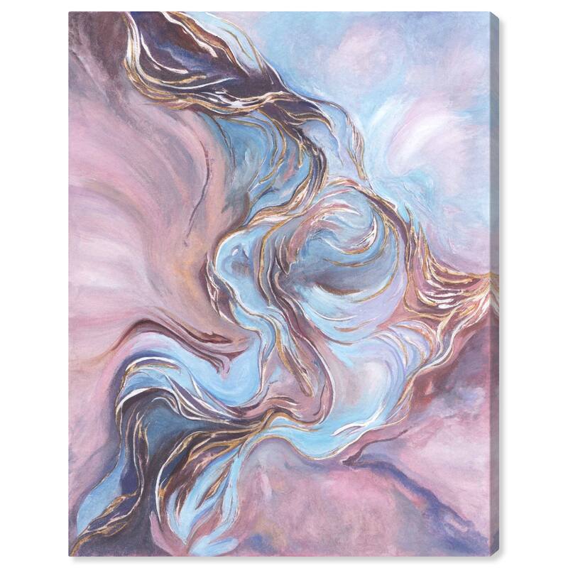 Wynwood Studio Abstract Royal Crystal I Pink and Rose Pink Glam Wall Art Canvas Print