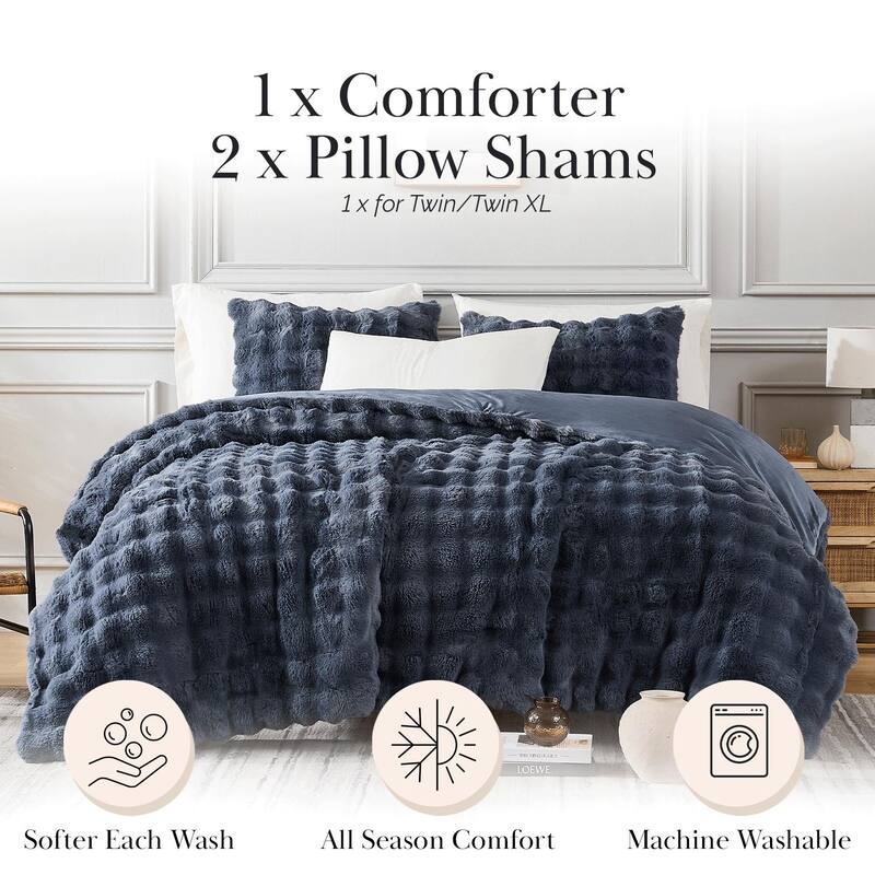 Luxe & Soft Faux Fur Comforter Set