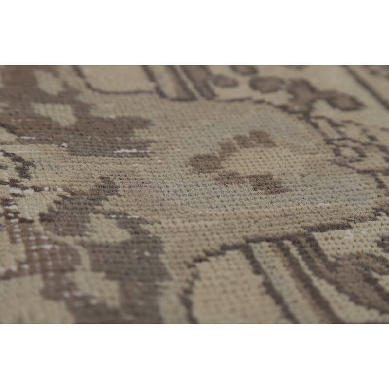 Tabriz Persian Vintage Area Rug Hand-Knotted Oriental Wool Carpet - 8'0" x 12'0"