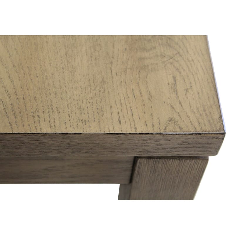 Extendable Dining Table - Acacia Wood Table Seats 6-8 - Brown Kitchen Table - 78