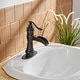preview thumbnail 31 of 36, Vibrantbath Waterfall Bathroom Sink Faucets Deck Mount Lavatory