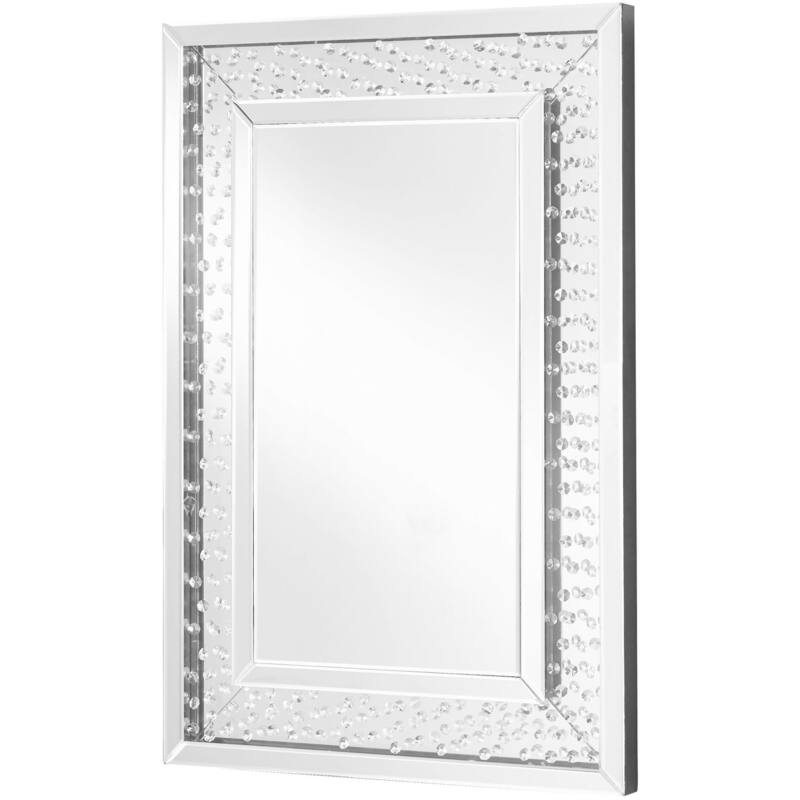 Elegant Lighting MR9101 Modern 23-5/8" W x 35-3/8" H Rectangular - Clear