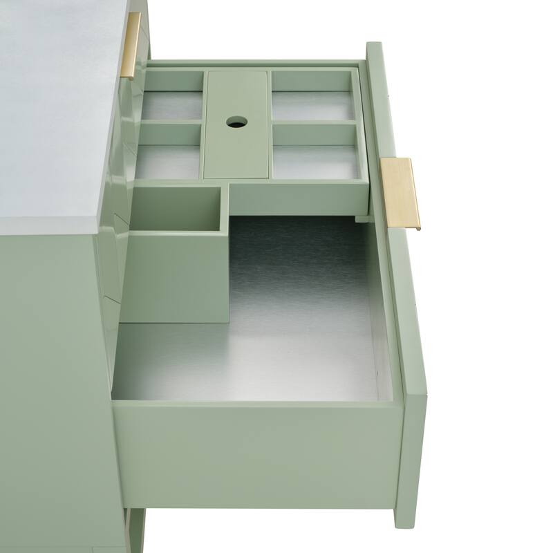 Emmeline 36" Single Vanity Cabinet, Pistachio