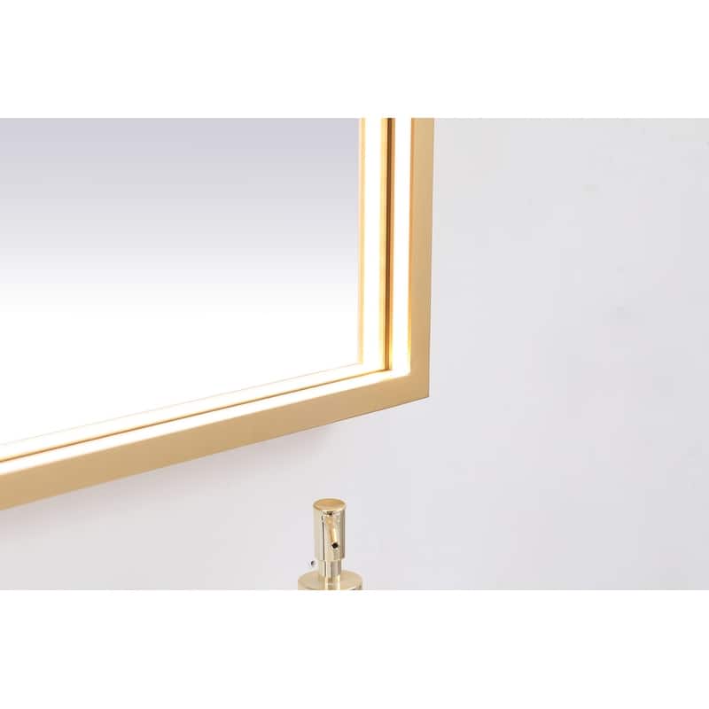 Indigo Home 36x40 inch LED mirror with adjustable color temperature