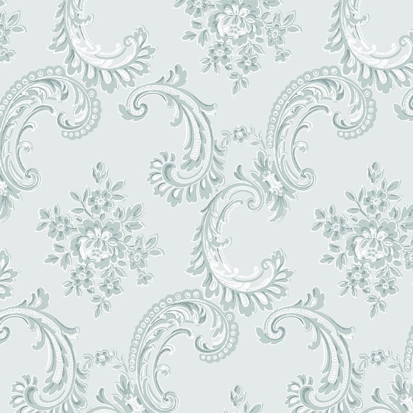 slide 2 of 4, Shabby Chic by Rachel Ashwell Boudoir Beauty Blue Wallpaper