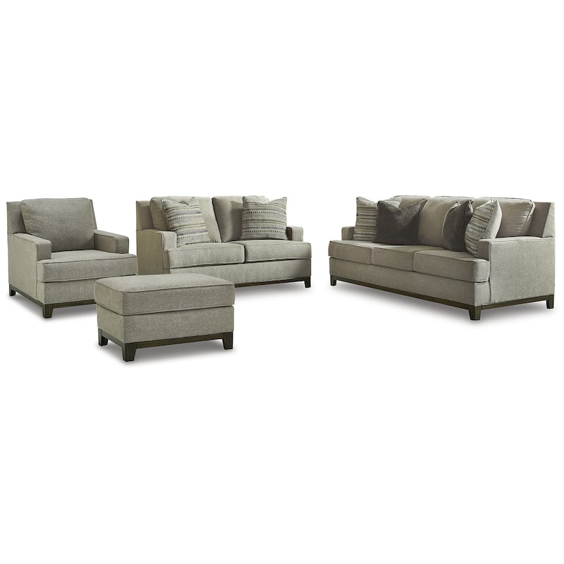 Signature Design by Ashley Kaywood Gray 4-Piece Upholstery Package - 89" W x 40" D x 38" H