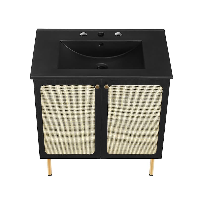 Chaucer Bathroom Vanity with Black Basin Included