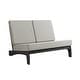 preview thumbnail 19 of 102, Beach-Style Outdoor Teak Club Chair Set Loveseate with Plush All-Weather Cushions