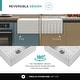 preview thumbnail 7 of 17, Premium White Fireclay Kitchen Sink for Home, Farmhouse (Grid & Strainer Included)