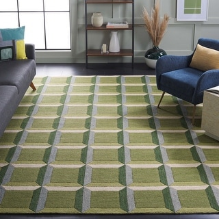 SAFAVIEH Handmade Genre Helouisa Mid-Century Modern Wool Rug