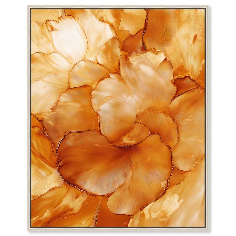 Sunlit Bloom II Canvas by Art Remedy - Silver - 20" x 24"