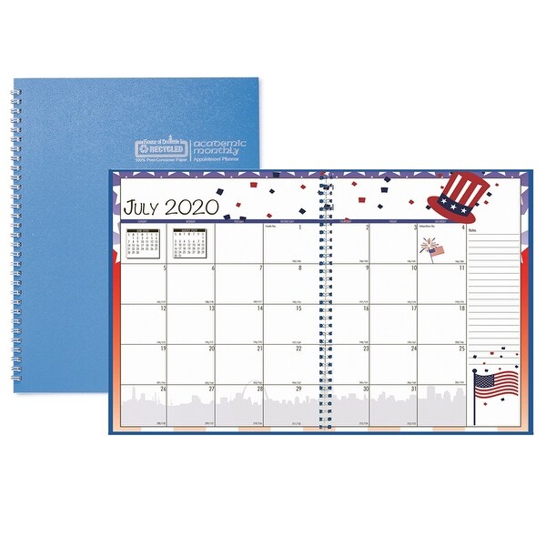 Academic Seasonal Monthly Calendar Planner, 12 Months July-June, 7" x 10" - One Size. Opens flyout.
