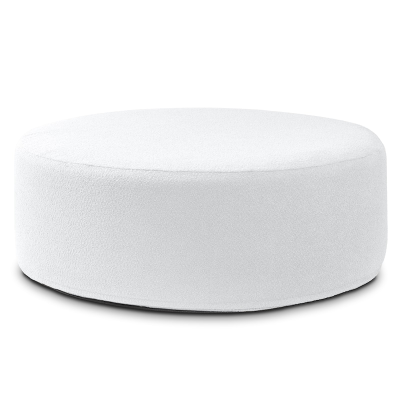 Jaxx Candler Round Couch Ottoman Large Coffee Table & Foot Rest