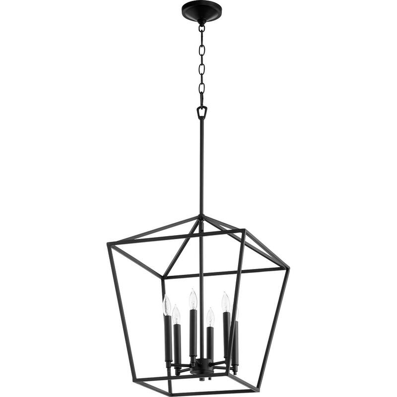 Quorum International Gabriel 6 Light 17" Wide Pendant - Noir
