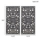 preview thumbnail 36 of 55, Madison Park Botanical Panel Distressed Carved Wood Wall Decor (Set of 2)