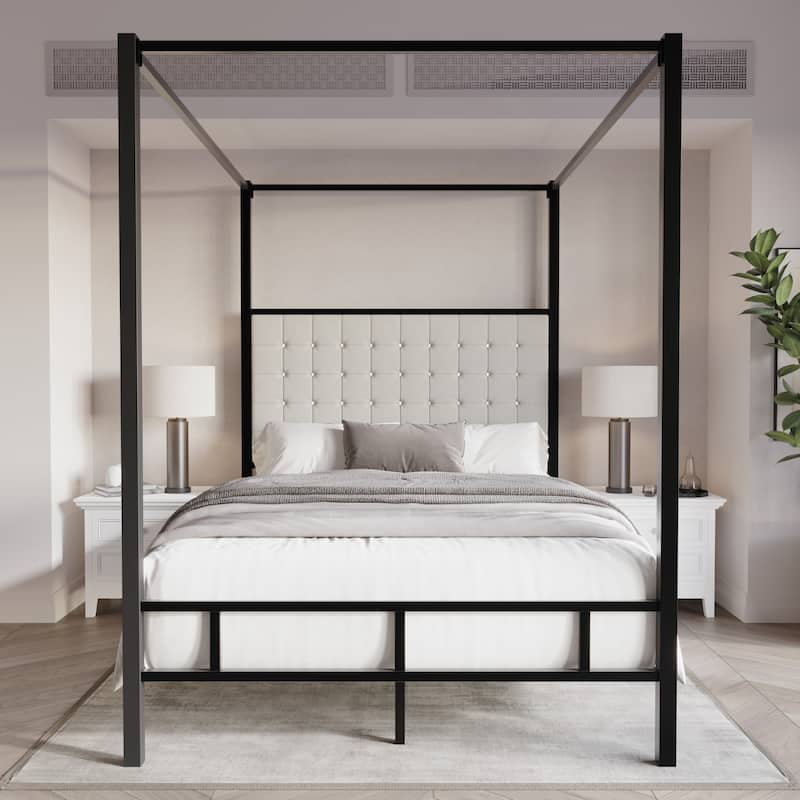 Ledbury Panel Bed - Black - Queen
