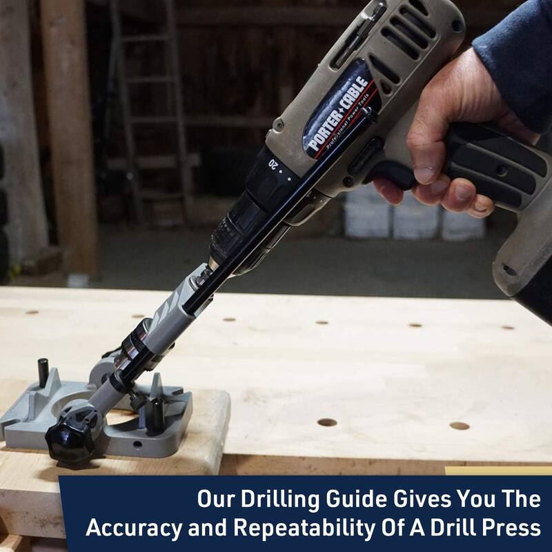 Kings County Tools Portable Drill Guide Jig with 3/8in Shaft and Chuck