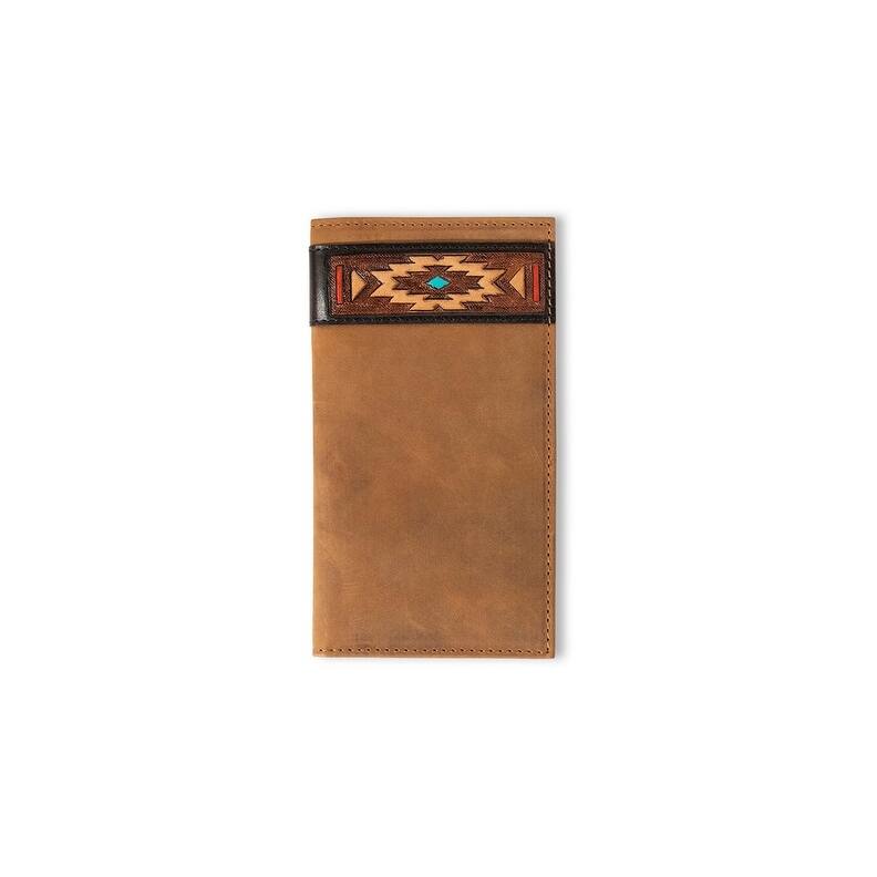 Ariat Western Wallet Mens Rodeo Southwestern Aged Bark A35584217 - One Size
