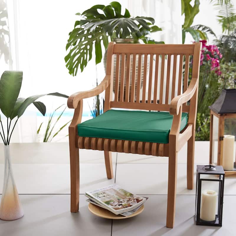 Lehigh Sunbrella Chair Cushion, Set of 2 - 19 in w x 16 in d - Forest green