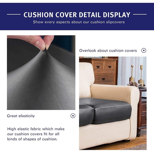 PU Leather Recliner Sofa Cover 10-Pieces Waterproof Stretch