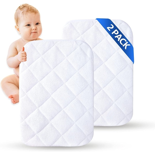 slide 2 of 4, MarCielo 2 Pack Bamboo Waterproof Crib Mattress Protector Crib Sheet