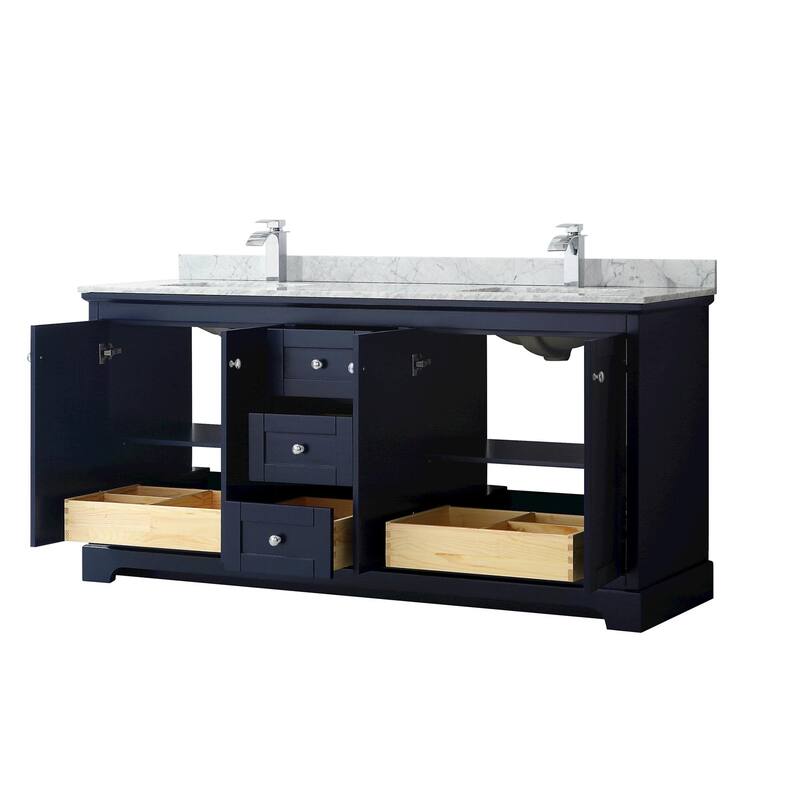 Wyndham Collection Avery 72" Free Standing Double Basin Vanity Set