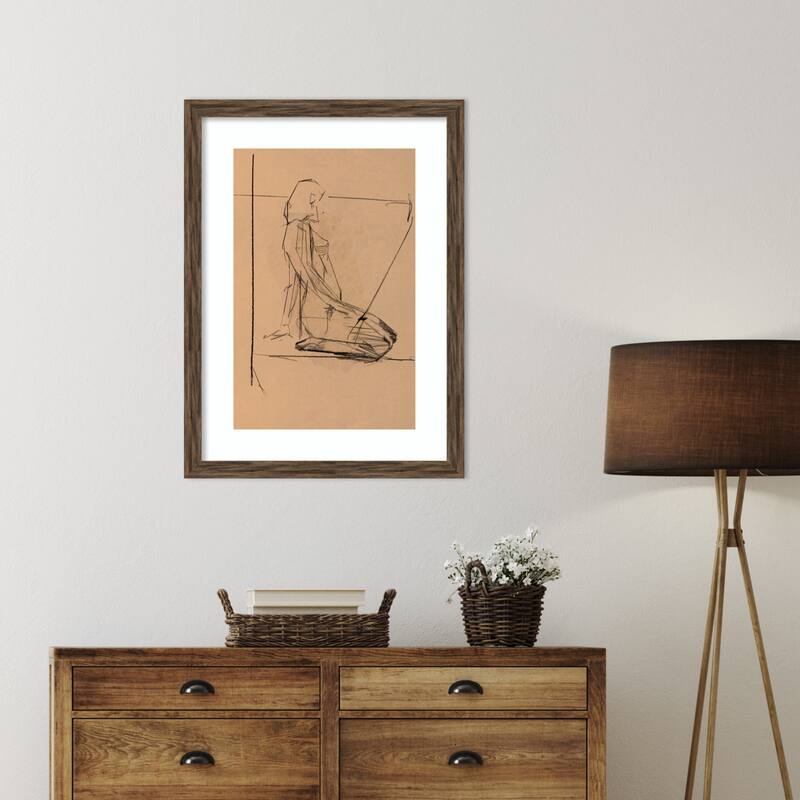 EIAtude FeIAminine No. 5 by Cartissi Wood Framed Wall Art Print