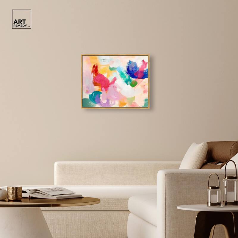Pastel Riot I Colorful Canvas by Art Remedy