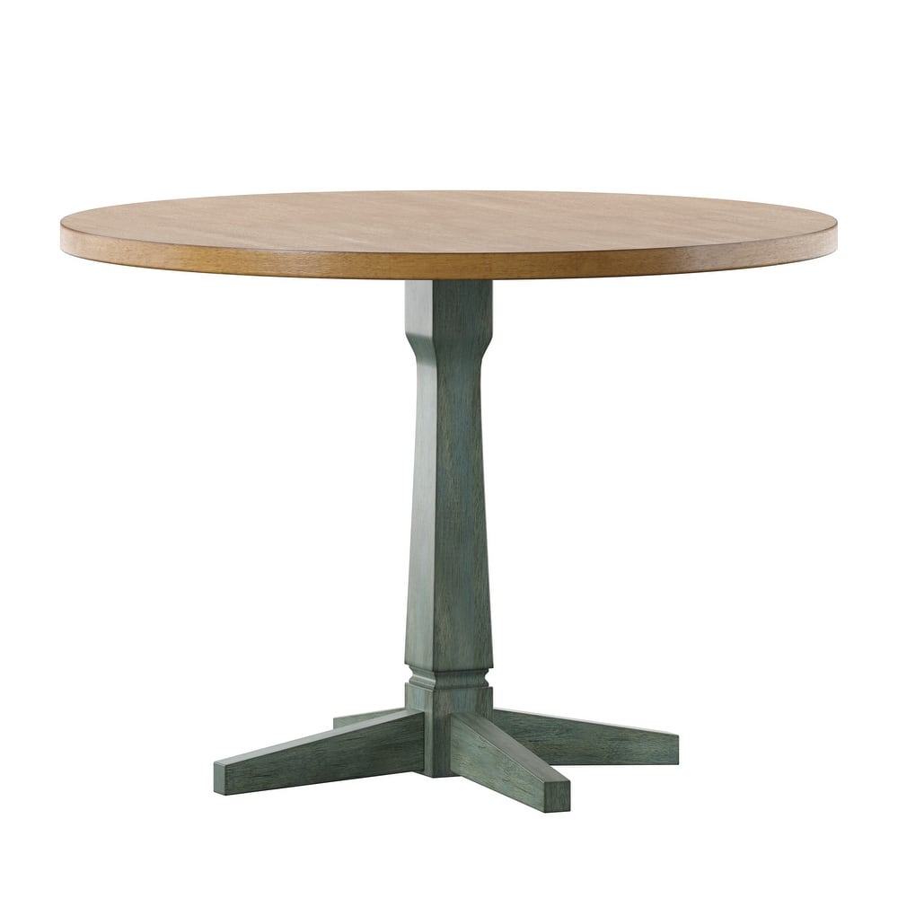 Eleanor Round Two-Tone Dining Table by iNSPIRE Q Classic