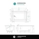 preview thumbnail 88 of 145, Fine Fixtures Acrylic-Fiberglass Soaking Bathtub, White. Alcove/Apron Front