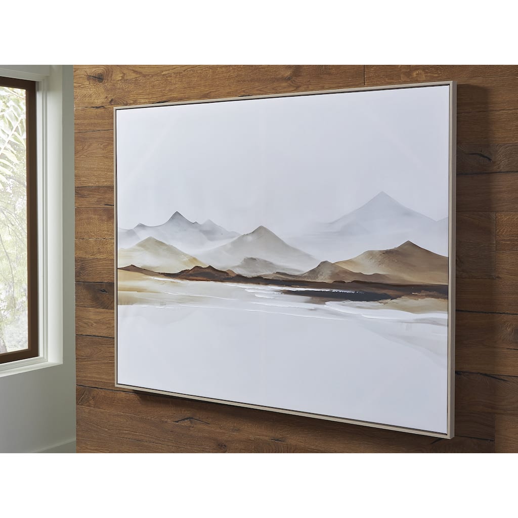 Signature Design by Ashley Karalen Brown/White Wall Art