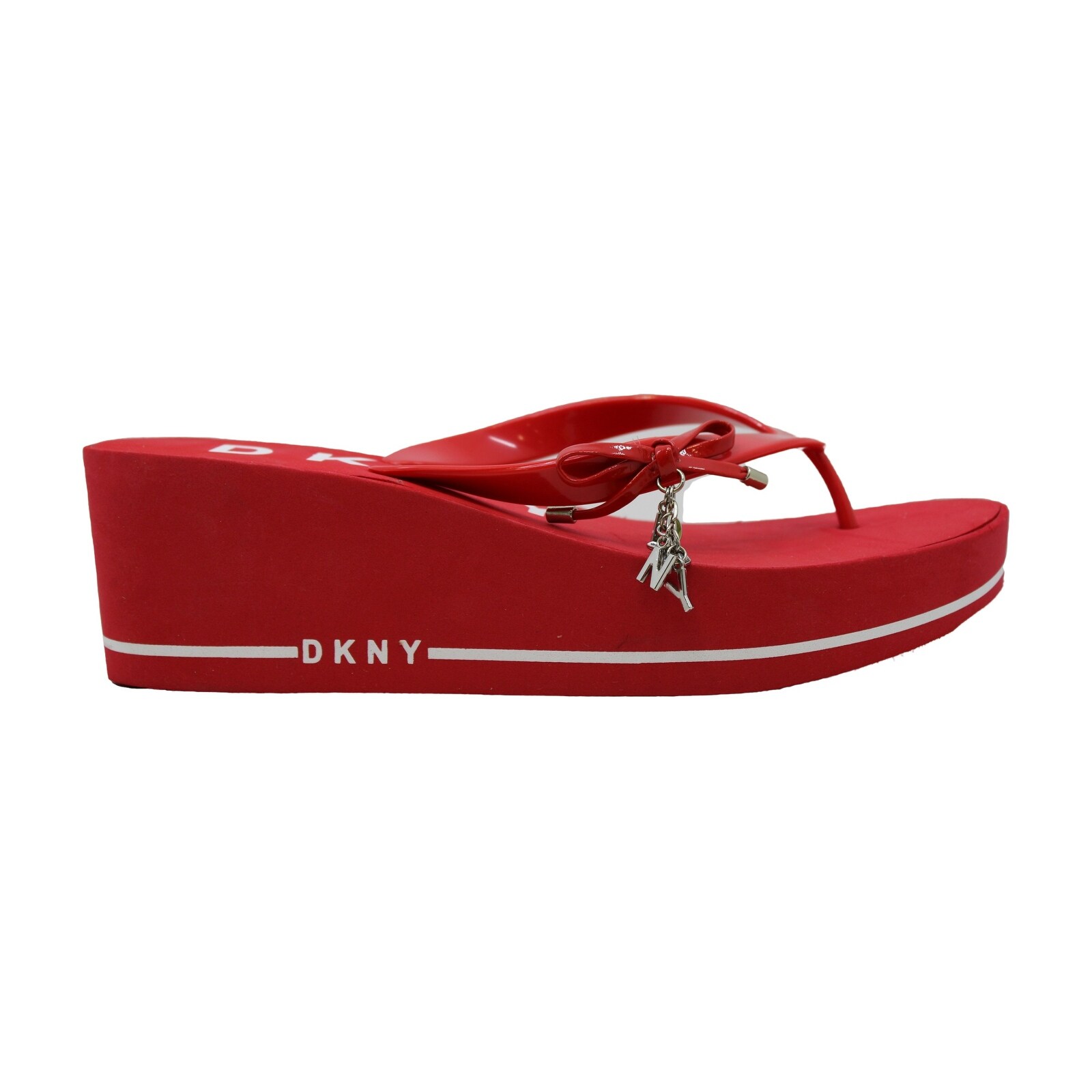 dkny red sandals
