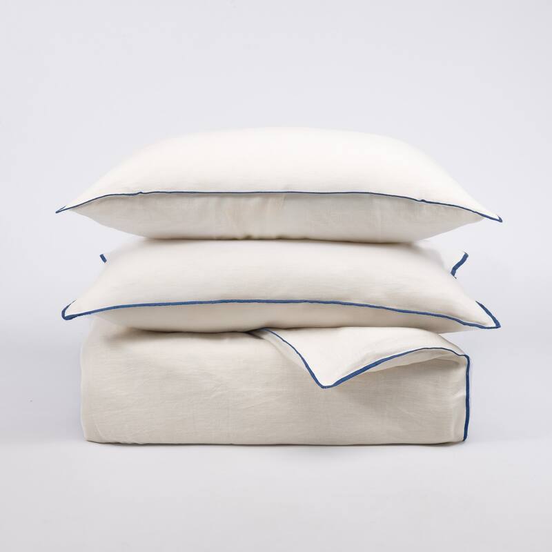 Tyne, Linen, Embroidered Sham