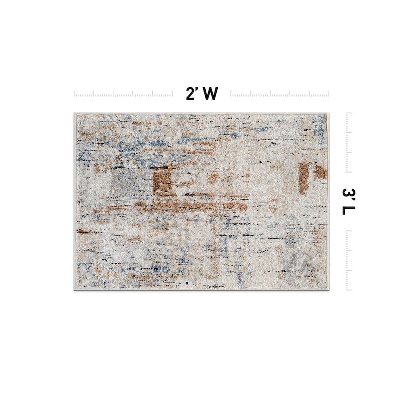 Multi-Tonal Rug for Living Room, Entryway, or Family Spaces - Easy to Clean and Comfortable Underfoot