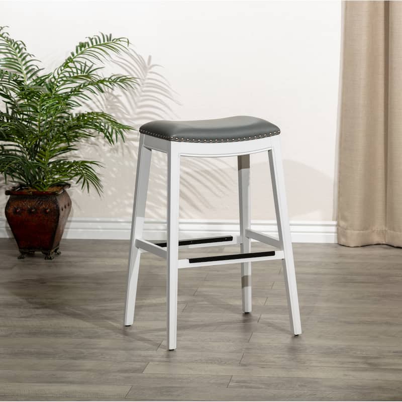 30" Bar Height Saddle Stool