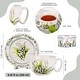 preview thumbnail 3 of 5, Lily of The Valley Bone China Cup and Saucer Set in Gift Box - 10.1 fl oz