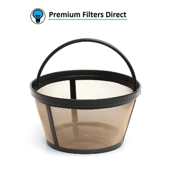 Reusable Coffee Filter, 4 Pack Basket Coffee Filters 8-12 Cup Replacement Coffee  Filter With Stainless Steel Mesh Bottom For Mr. Coffee And Black & De