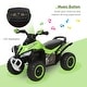 preview thumbnail 3 of 8, Kids Push Ride-On Sliding Car with Music, LED Lights & Wear-Resistant Wheels - Green