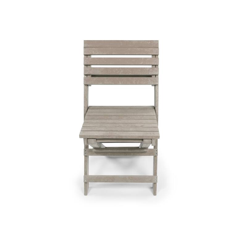 Las Cabos Fully Assembled All-Weather Outdoor Folding Bistro Set - 3-piece