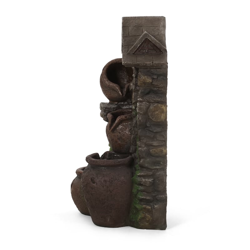 Colquitt Outdoor Tier Jar Fountain Outdoor 4 by Christopher Knight Home