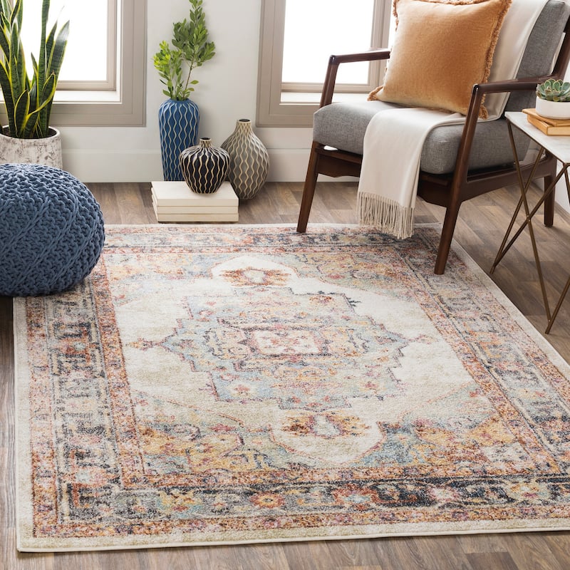Livabliss Hari Vintage Persian Area Rug - Khaki - 2' x 3'