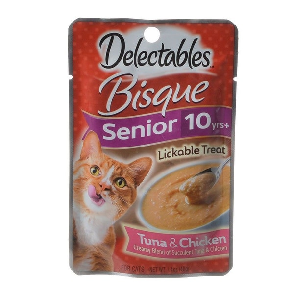 Shop Hartz Delectables Bisque Senior Lickable Cat Treats Tuna
