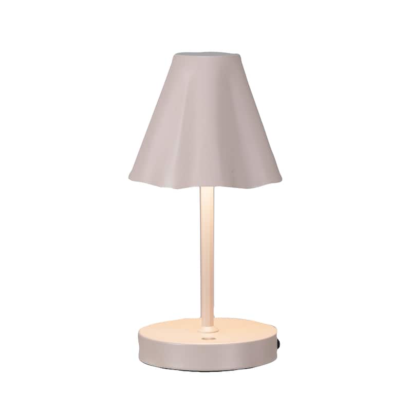 Metal LED Rechargeable Table Lamp - 5.9"L x 5.3"W x 11.0"H