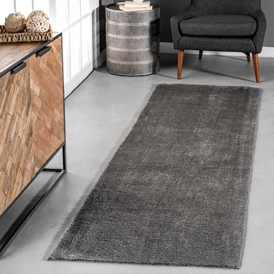 Nuloom Loni SuperiorWash Solid Machine Washable Shag Area Rug
