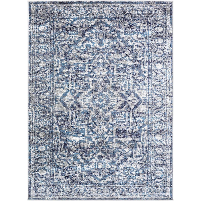 Livabliss Vintage Monte Carlo Medallion Area Rug