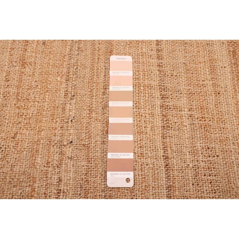 ECARPETGALLERY Flat-Weave Palas Denizli Tan Jute Kilim - 5'6 x 7'5