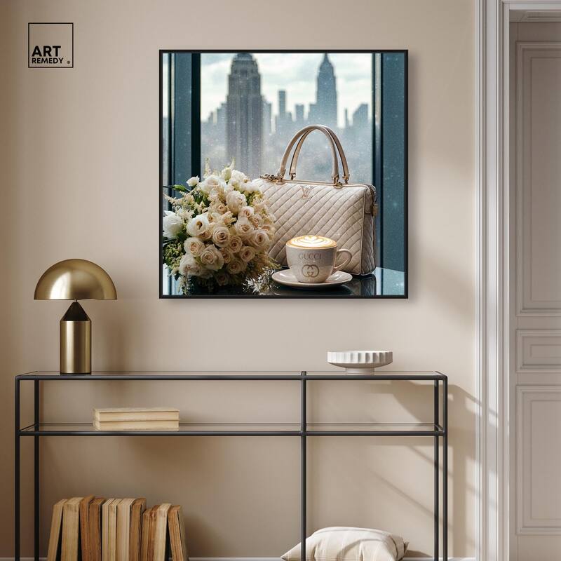Glam by the Window New York Canvas by Art Remedy