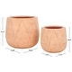 preview thumbnail 11 of 26, SAFAVIEH Outdoor Kane Cement Ficonstone Planter Pot (Set of 2) - 16Wx16Dx14 Terracotta